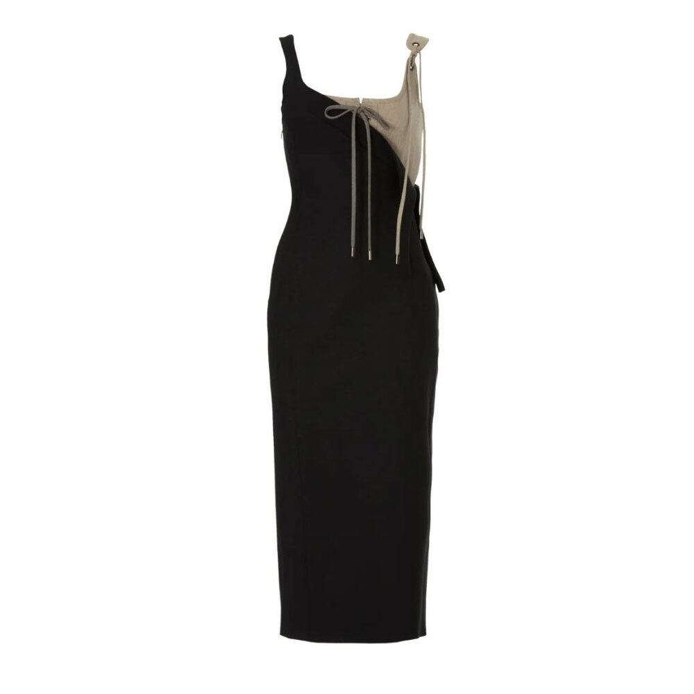 FREE SHIPPING! - MONSE - Falling Front Bustier Dress - Black / Beige